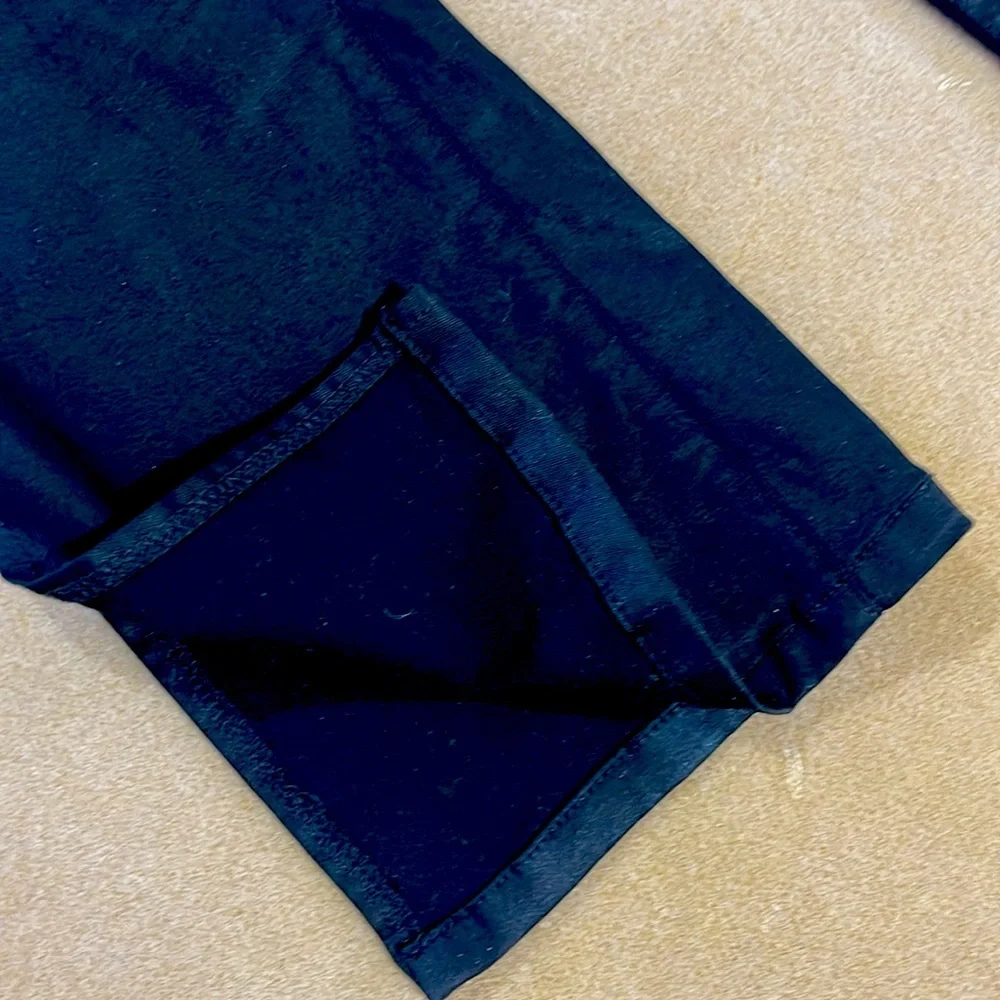 HIDDEN JEANS RYAN BLACK COATED CROPPED BOOTCUT JEANS WITH SIDE SLITS SIZE 25 - Picture 7 of 14